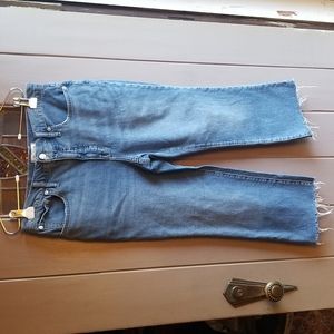 Madewell Slim Demi Boot with Frayed Hem
